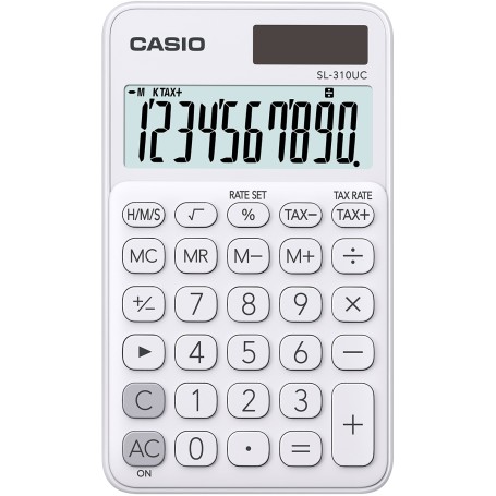 Casio SL-310UC-WE calcolatrice Tasca Calcolatrice di base Bianco (SL-310UC-WE)