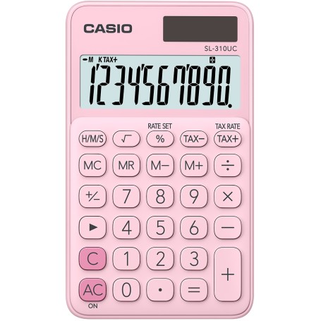 Casio SL-310UC-PK calcolatrice Tasca Calcolatrice di base Rosa (SL-310UC-PK)