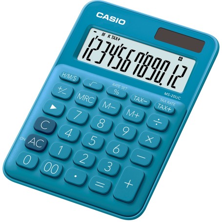 Casio MS-20UC-BU calcolatrice Desktop Calcolatrice di base Blu (MS-20UC-BU)