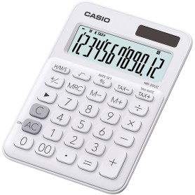 Casio MS-20UC-WE calcolatrice Desktop Calcolatrice di base Bianco (MS-20UC-WE)