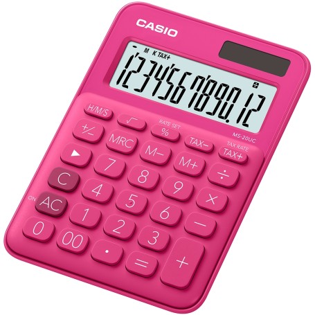 Casio MS-20UC-RD calcolatrice Desktop Calcolatrice di base Rosso (MS-20UC-RD)