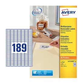 Avery Mini etichette rimovibili - 25,4 x 10 mm (L4731REV-25)