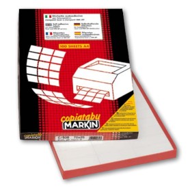 Markin C558 etichetta autoadesiva Rettangolo Permanente Bianco 1600 pz (210C558)