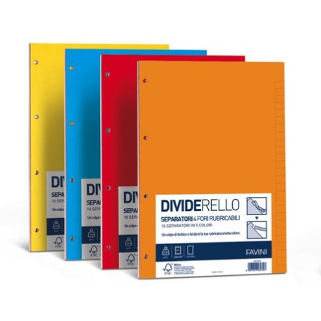 Favini A56Y104 divisore Multicolore (A56Y104)