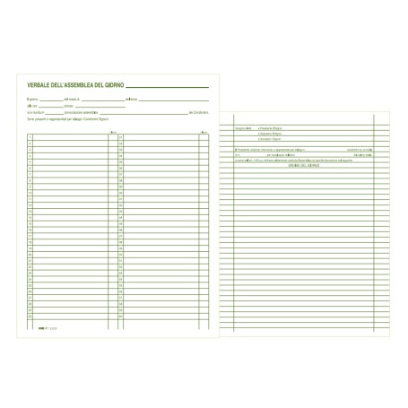 Edipro Minutes of meeting building modulo e libro contabile 100 pagine (E2529)