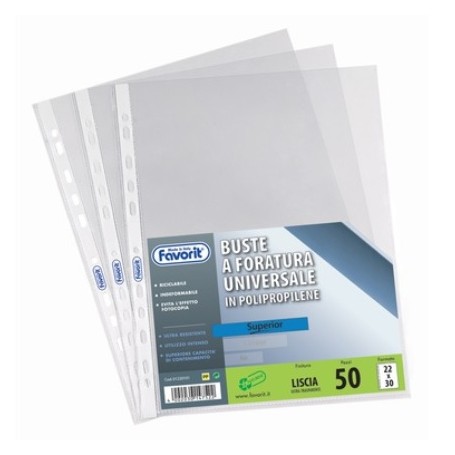 Favorit 100460069 foglio di protezione 210 x 297 mm (A4) Polipropilene (PP) 25 pz (100460069)