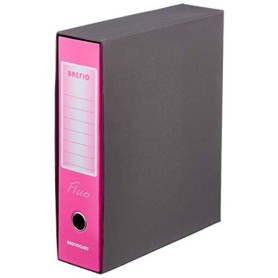 Brefiocart Brefio Fluo raccoglitore ad anelli A4 Nero, Rosa (0201190RF)