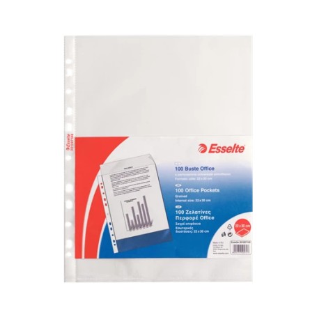 Esselte 391097100 cartellina e accessori A4 Trasparente 100 pz (391097100)