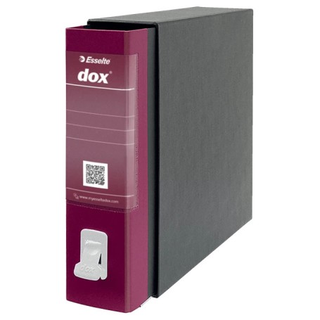Esselte Dox 2 raccoglitore ad anelli A4 Nero, Bordeaux (D26205)