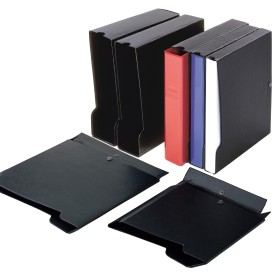 SEI Rota Custodie 50 A4 scatola per la conservazione di documenti Cartoncino, Cloruro di polivinile (PVC) Nero (671450)