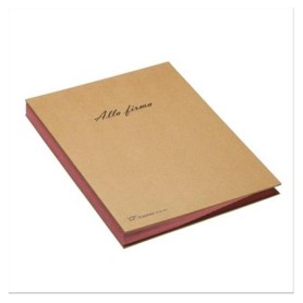 LIBRO FIRMA 18 INTERCALARI ROSSO (618-ECO)