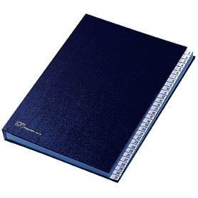 Fraschini Numerical Folder Finta pelle Blu 240 x 340 mm (643-EB)