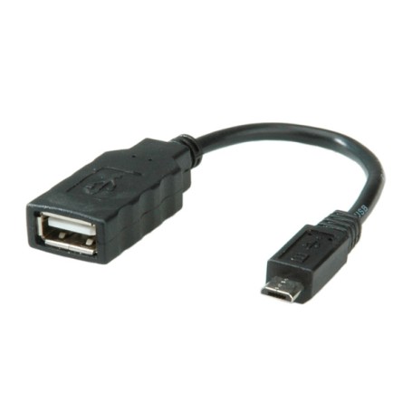 ROLINE 11.02.8311 cavo USB 0,15 m USB 2.0 Micro-USB B USB A Nero (RO11.02.8311)