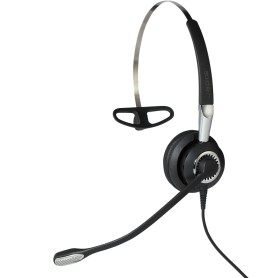 Jabra Biz 2400 II USB Mono CC MS Auricolare Cablato Passanuca, A clip, A Padiglione Ufficio Nero, Argento (2496-823-309)
