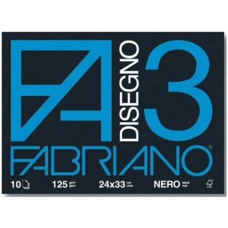 Fabriano 04001017 carta inkjet 330x240 mm 10 fogli Nero (04001017)