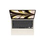 Apple MacBook Air 13-inch : M2 chip with 8-core CPU and 8-core GPU, 256GB - Starlight (MLY13T/A)