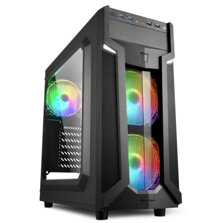 Sharkoon VG6-W RGB Midi Tower Nero (VG6-W RGB)