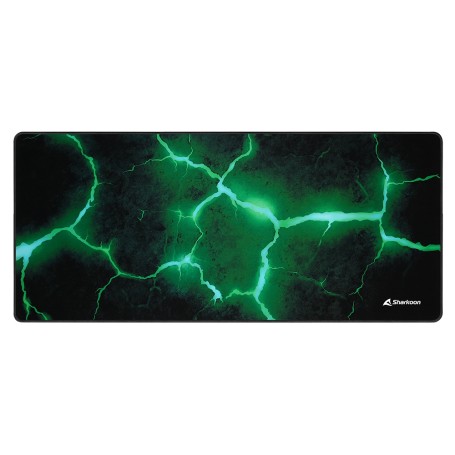 Sharkoon SKILLER SGP30 Tappetino per mouse per gioco da computer Nero, Verde (SKILLER SGP30 XXL ST)
