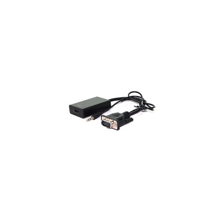 Value 12.99.3117 cavo e adattatore video 0,15 m HDMI tipo A (Standard) VGA (D-Sub) + 3.5mm Nero (R012.99.3117)