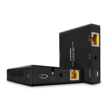 Lindy 38205 moltiplicatore AV Trasmettitore e ricevitore AV Nero (38205)