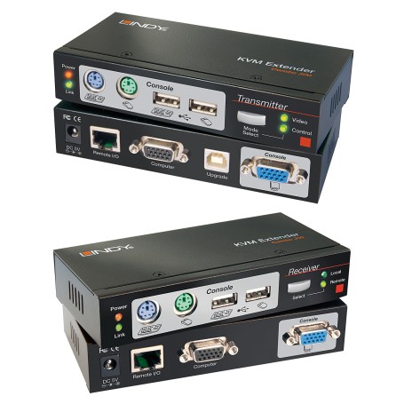 Lindy 39378 switch per keyboard-video-mouse (kvm) Nero (39378) (LINDY39378) (39378-LND)