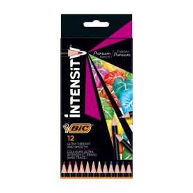 BIC Intensity Premium Nero, Blu, Marrone, Verde, Azzurro, Arancione, Rosa, Porpora, Rosso, Viola, Bianco, Giallo 12 pz (951844)
