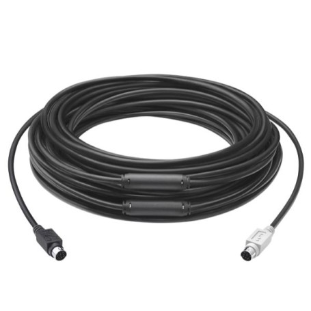 Logitech GROUP 15m Extender Cable cavo PS/2 6-p Mini-DIN Nero (939-001490)