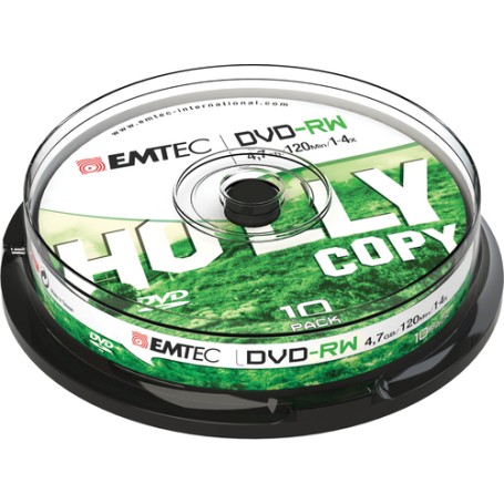 Emtec ECOVRW47104CB DVD vergine 4,7 GB DVD-RW 10 pz (ECOVRW47104CB)