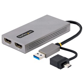 StarTech.com Adattatore USB 3.0 a HDMI, Scheda Video Esterna USB 3.0 a Doppio HDMI (1x 4K30Hz/1x 1080p), Cavo da (107B-USB-HDMI) StarTech.com Adattatore USB 3.0 a HDMI, Scheda Video Esterna USB 3.0 a Doppio HDMI (1x 4K30Hz/1x 1080p), Cavo da (107B-USB-HDMI)