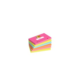 Post-It 7100259224 pouch autoadesiva Rettangolo Blu, Verde, Arancione, Rosa 100 fogli Autoadesivo (655-6-POP)