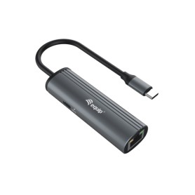 Equip 133486 hub di interfaccia USB tipo-C 1000 Mbit/s Nero, Grigio (133486) Equip 133486 hub di interfaccia USB tipo-C 1000 Mbit/s Nero, Grigio (133486)