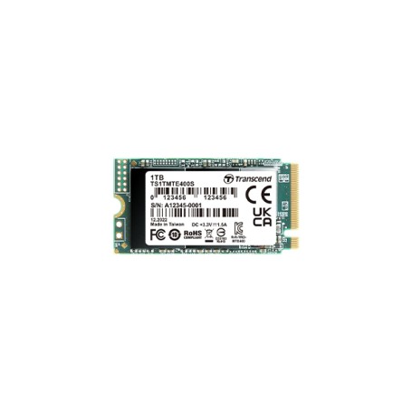 Transcend PCIe SSD 400S M.2 1000 GB PCI Express 3D NAND NVMe (TS1TMTE400S)