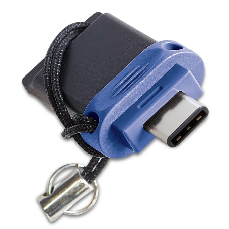 Verbatim Dual - Memoria USB 3.0 da 32 GB - USB-C / USB-A - Blu (49966)