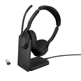 Jabra Evolve2 55 Auricolare Con cavo e senza cavo A Padiglione Ufficio Bluetooth Base di ricarica Nero (25599-989-989)