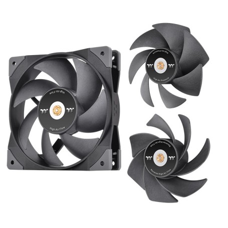 Thermaltake SWAFAN GT12 Case per computer Raffreddatore d'aria 12 cm Nero 3 pz (CL-F155-PL12BL-A)