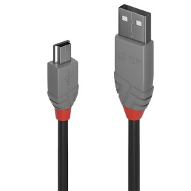 Lindy 36724 cavo USB 3 m USB 2.0 USB A Mini-USB B Nero (36724)