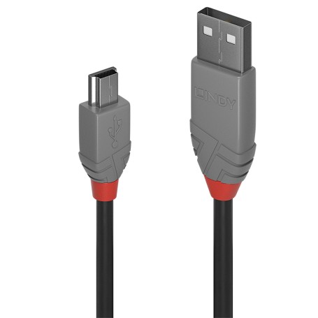 Lindy 36724 cavo USB 3 m USB 2.0 USB A Mini-USB B Nero (36724)