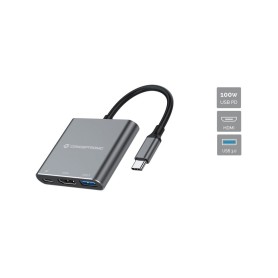 Conceptronic DONN18G replicatore di porte e docking station per laptop Cablato USB 3.2 Gen 1 (3.1 Gen 1) Type-C Grigio (DONN18G) Conceptronic DONN18G replicatore di porte e docking station per laptop Cablato USB 3.2 Gen 1 (3.1 Gen 1) Type-C Grigio (DONN18G)