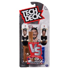 Tech Deck , Plan B Skateboards, Serie Versus, Confezione da 2 Fingerboard da Collezione e Set di Ostacoli, Miniskate,  (6066629)