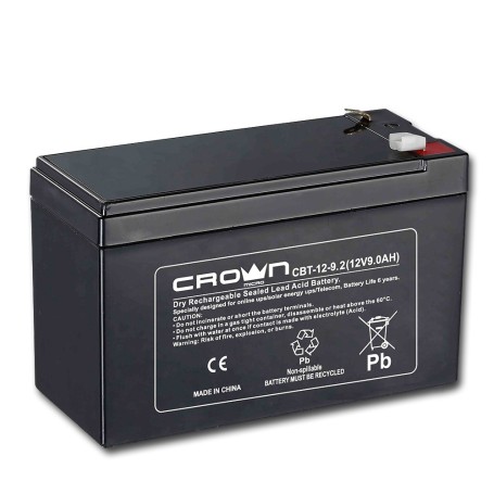 CROWN BATTERIA RICARICABILE PIOMBO 9Ah (CBT-12-9.2)