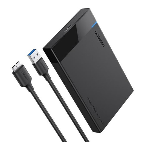 Ugreen 30848 contenitore di unità di archiviazione Box esterno HDD/SSD Nero 2.5"