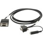 Zebra 25-13227-03R cavo seriale Nero 1,83 m DB9