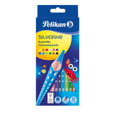 Pelikan 700634 pastello colorato Nero, Blu, Marrone, Verde, Azzurro, Verde chiaro, Arancione, Pesca, Rosa, Rosso, Viola, Giallo 