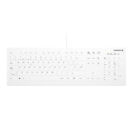 CHERRY AK-C8112 tastiera USB QWERTY Spagnolo Bianco (AK-C8112-U1-W/ES)