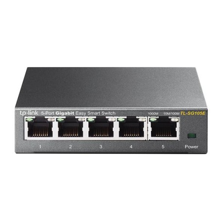 TP-LINK TL-SG105E L2 Gigabit Ethernet (10/100/1000) Nero (TL-SG105E)