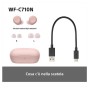 Sony U.K. WFC710NP.CE7 cuffia e auricolare Cuffie True Wireless Stereo (TWS) In-ear Musica/Giornaliera USB tipo-C Bluetooth Rosa