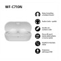 Sony U.K. WFC710NW.CE7 cuffia e auricolare Cuffie True Wireless Stereo (TWS) In-ear Musica/Giornaliera USB tipo-C Bluetooth Bian