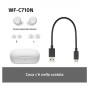 Sony U.K. WFC710NW.CE7 cuffia e auricolare Cuffie True Wireless Stereo (TWS) In-ear Musica/Giornaliera USB tipo-C Bluetooth Bian