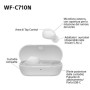 Sony U.K. WFC710NW.CE7 cuffia e auricolare Cuffie True Wireless Stereo (TWS) In-ear Musica/Giornaliera USB tipo-C Bluetooth Bian