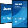 iiyama T5529AS-B1AG visualizzatore di messaggi Pannello piatto interattivo 138,7 cm (54.6") LED Wi-Fi 500 cd/m² 4K Ultra HD Ner